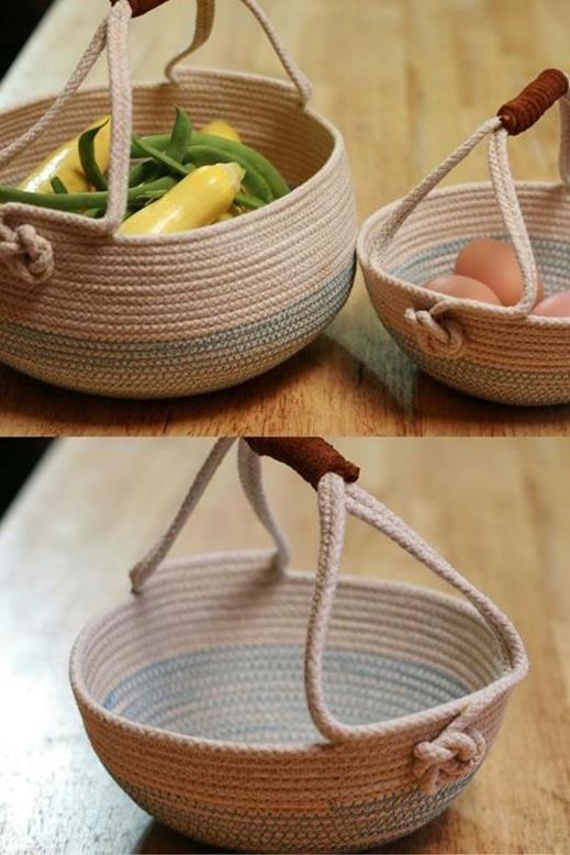 Amazing DIY Creative Rope Basket Ideas